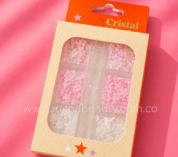 DECORACION FLORES MIX 3D CAJA MINI X6 COMP